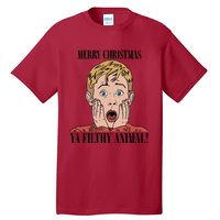 Merry Christmas Ya Filthy Animal Kevin Mccallister Christmas Home Alone Tall T-Shirt