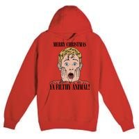 Merry Christmas Ya Filthy Animal Kevin Mccallister Christmas Home Alone Premium Pullover Hoodie