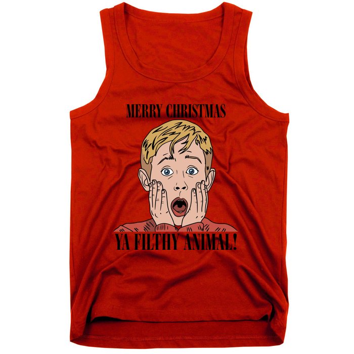 Merry Christmas Ya Filthy Animal Kevin Mccallister Christmas Home Alone Tank Top