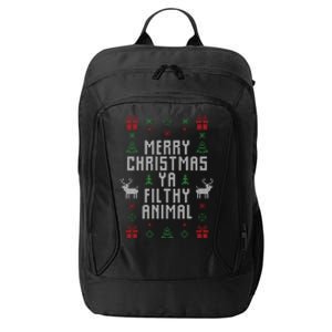 Merry Christmas Ya Filthy Animal City Backpack