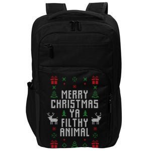 Merry Christmas Ya Filthy Animal Impact Tech Backpack