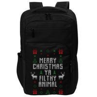 Merry Christmas Ya Filthy Animal Impact Tech Backpack