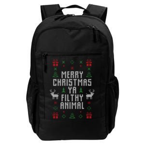 Merry Christmas Ya Filthy Animal Daily Commute Backpack