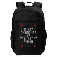 Merry Christmas Ya Filthy Animal Daily Commute Backpack