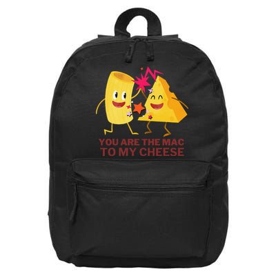 Mac Cheese You Are The Mac To My Cheese 16 in Basic Backpack