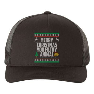 Merry Christmas You Filthy Animal Ugly Yupoong Adult 5-Panel Trucker Hat