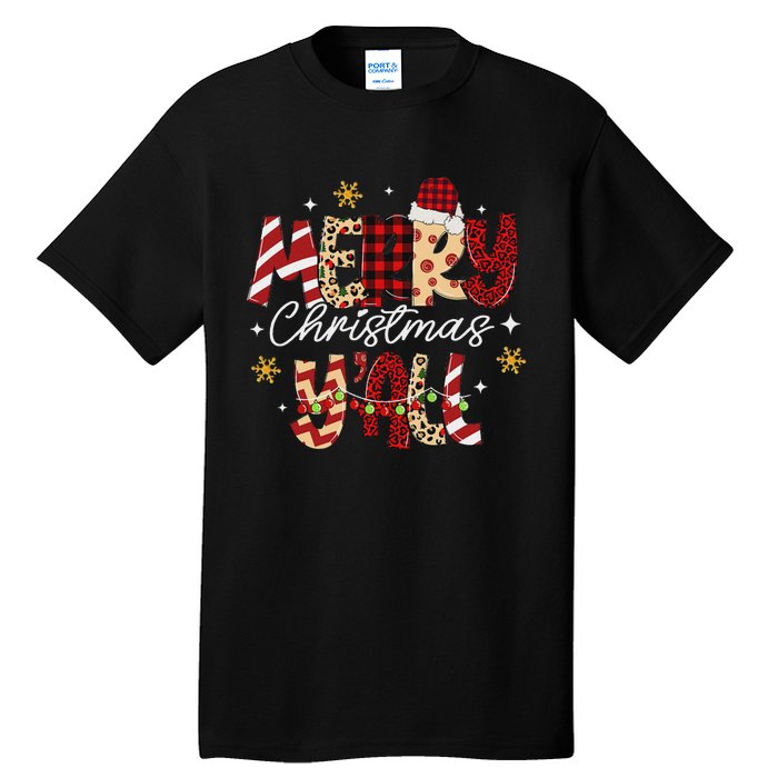 Merry Christmas YAll Christmas Xmas Women Tall T-Shirt