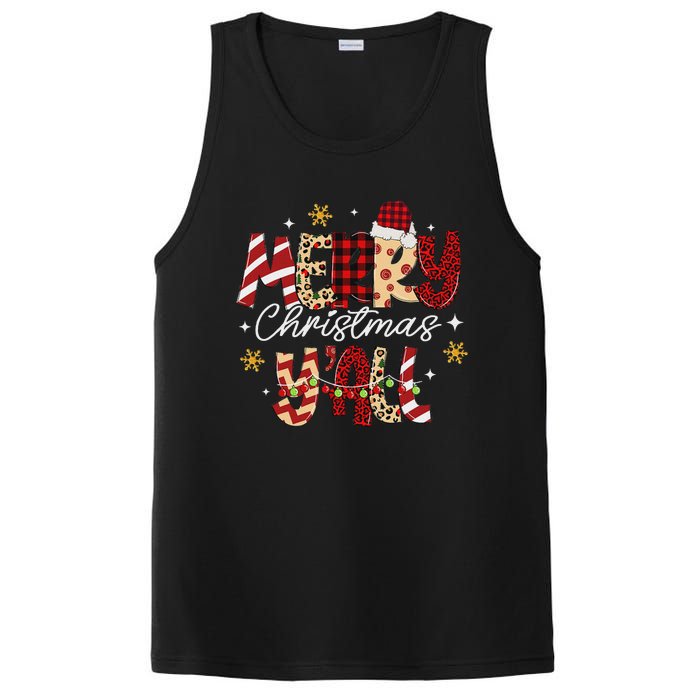 Merry Christmas YAll Christmas Xmas Women PosiCharge Competitor Tank