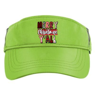 Merry Christmas Yall Holiday Festive Fun Adult Drive Performance Visor