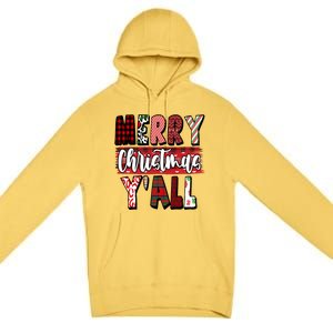 Merry Christmas Yall Holiday Festive Fun Premium Pullover Hoodie