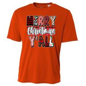 Merry Christmas Yall Holiday Festive Fun Cooling Performance Crew T-Shirt