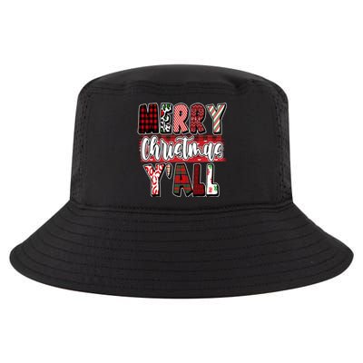 Merry Christmas Yall Holiday Festive Fun Cool Comfort Performance Bucket Hat