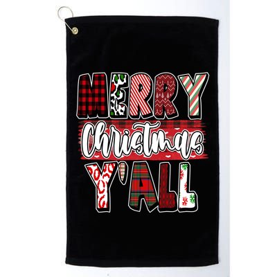 Merry Christmas Yall Holiday Festive Fun Golf Towel