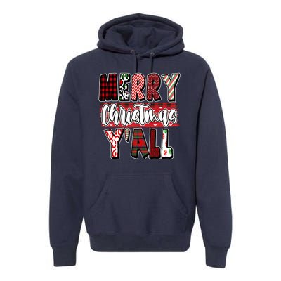 Merry Christmas Yall Holiday Festive Fun Premium Hoodie