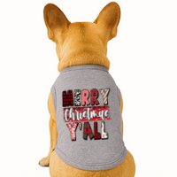 Merry Christmas Yall Holiday Festive Fun Doggie Tank