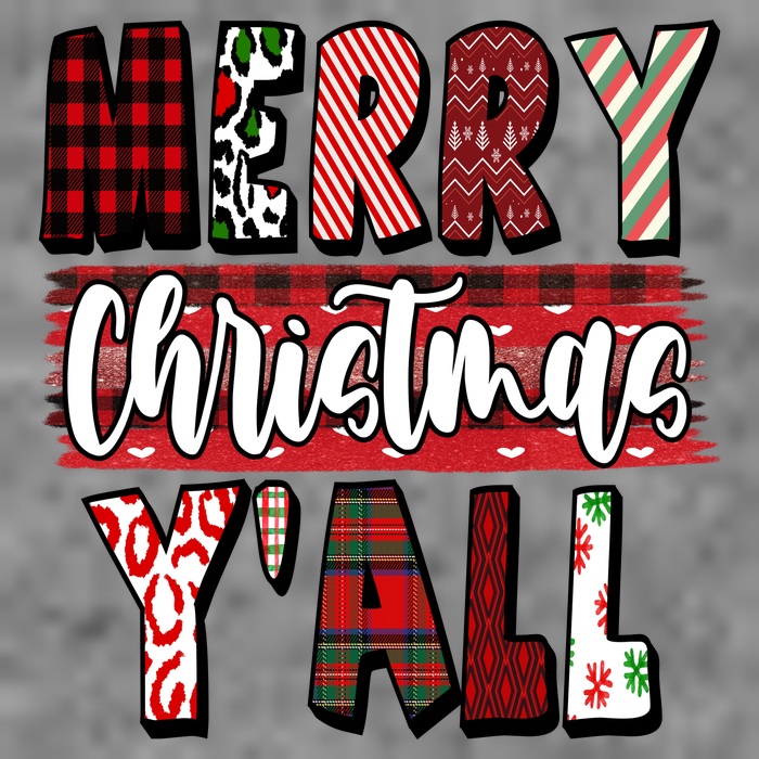 Merry Christmas Yall Holiday Festive Fun Doggie Tank