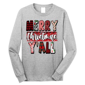 Merry Christmas Yall Holiday Festive Fun Long Sleeve Shirt