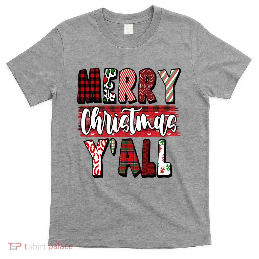 Merry Christmas Yall Holiday Festive Fun T-Shirt