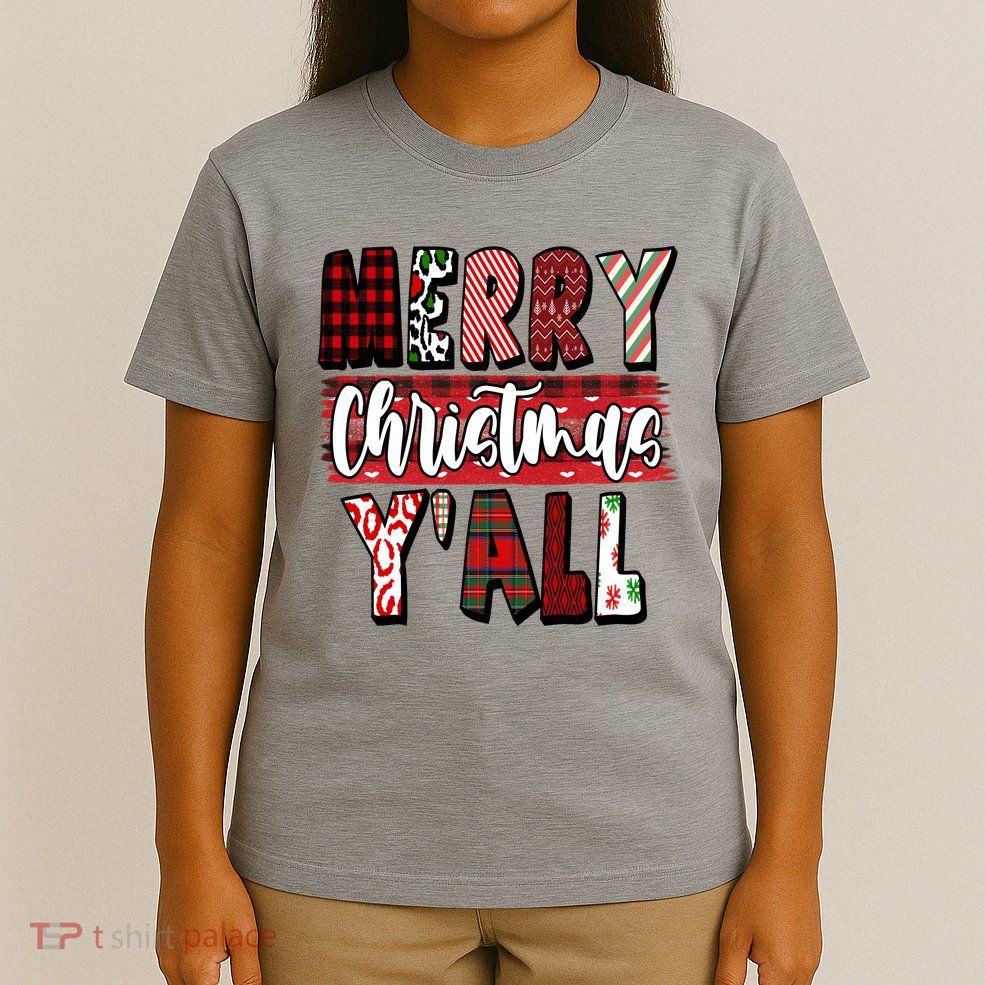 Merry Christmas Yall Holiday Festive Fun T-Shirt