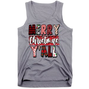 Merry Christmas Yall Holiday Festive Fun Tank Top