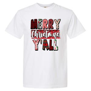 Merry Christmas Yall Holiday Festive Fun Garment-Dyed Heavyweight T-Shirt