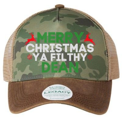 Merry Christmas Ya Filthy Dean Academic Dean Christmas Legacy Tie Dye Trucker Hat