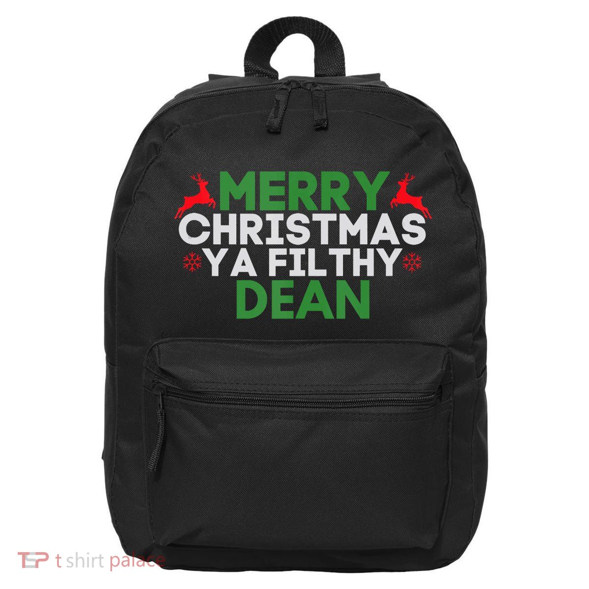 Merry Christmas Ya Filthy Dean Academic Dean Christmas 16 in Basic Backpack