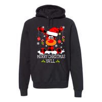 Merry Christmas Y'all Gifts Leopard Buffalo Plaid Xmas Premium Hoodie