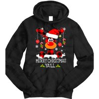 Merry Christmas Y'all Gifts Leopard Buffalo Plaid Xmas Tie Dye Hoodie