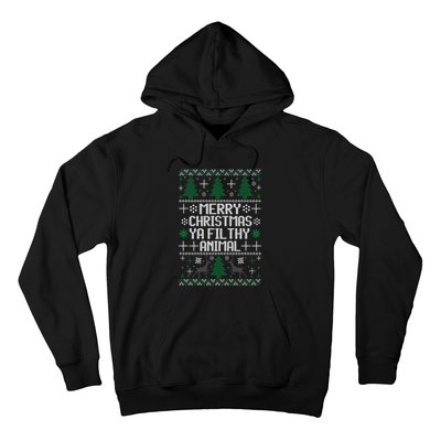 Merry Christmas Ya Filthy Animal Ugly Sweater Funny Xmas Gift Hoodie