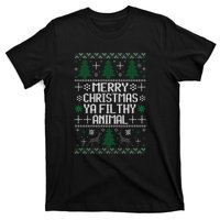 Merry Christmas Ya Filthy Animal Ugly Sweater Funny Xmas Gift T-Shirt