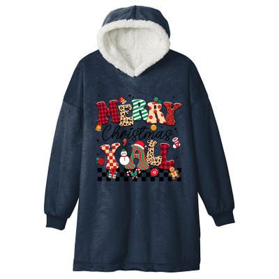 Merry Christmas Y’All Xmas Holiday Matching Family Hooded Wearable Blanket