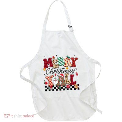 Merry Christmas Y’All Xmas Holiday Matching Family Apron