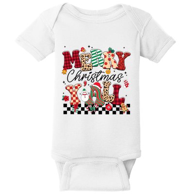 Merry Christmas Y’All Xmas Holiday Matching Family Baby Bodysuit