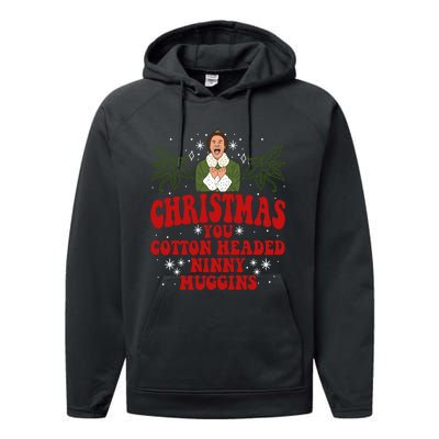 Merry Christmas You Cotton Headed Ninny Muggins Buddy Christmas Movie Performance Fleece Hoodie