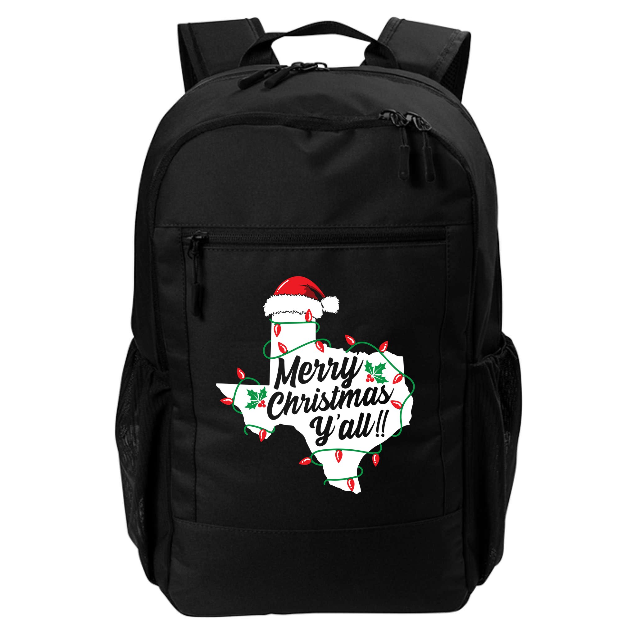 Merry Christmas Y'All Texas State Texan Backpack