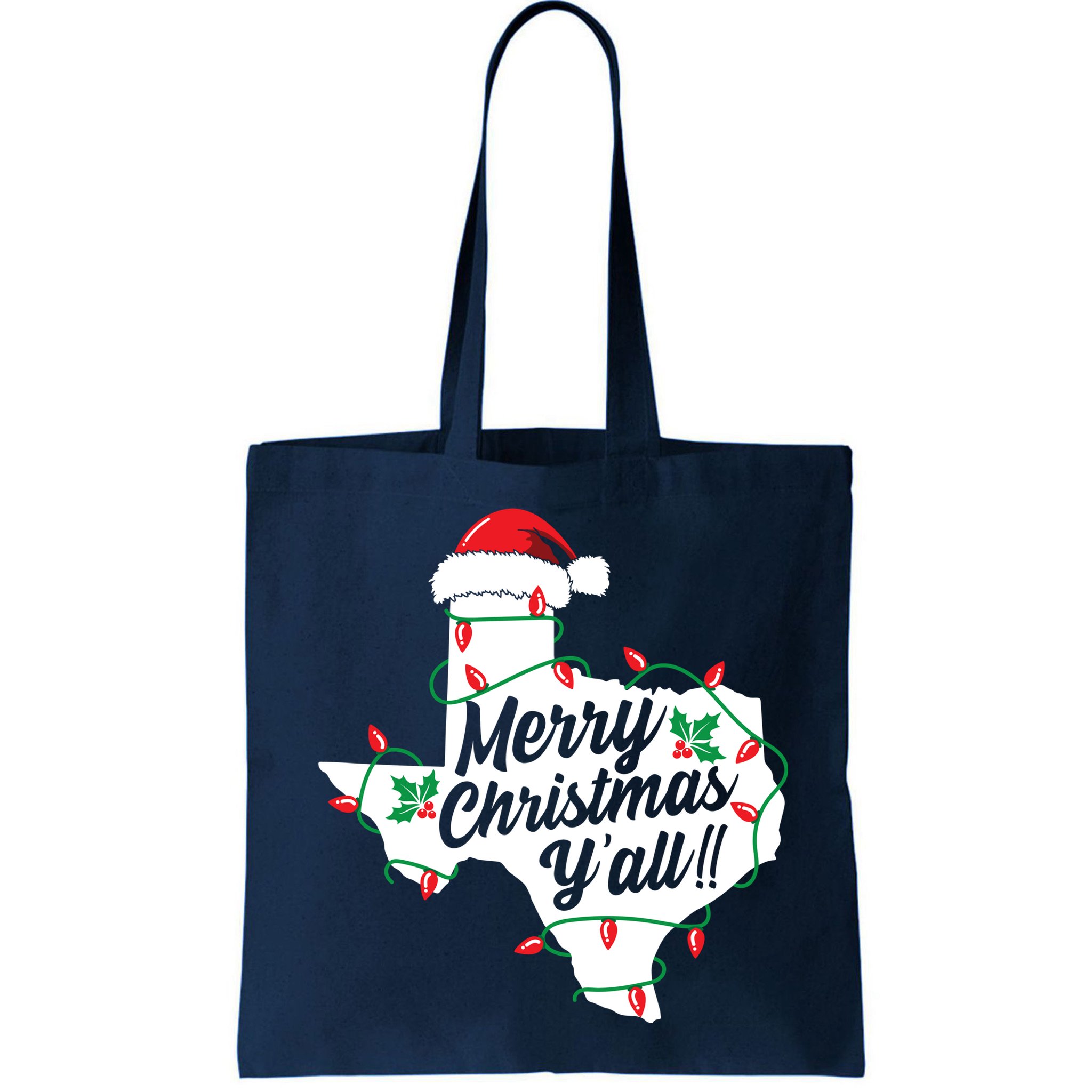 Merry Christmas Y'All Texas State Texan Bag