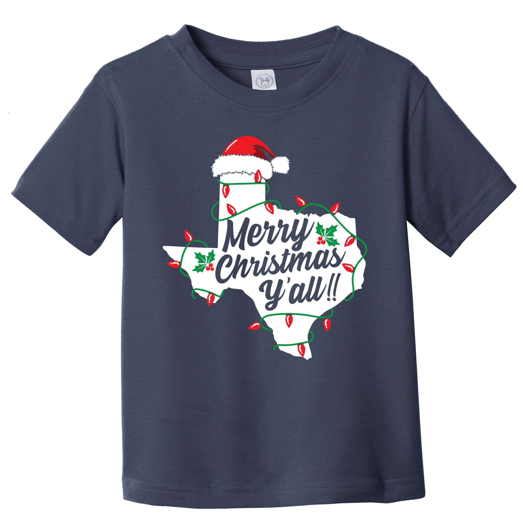Merry Christmas Y'All Texas State Texan Toddler T-Shirt