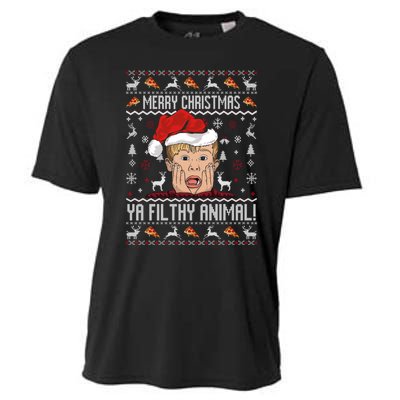 Merry Christmas Ya Filthy Animal Sweater Cooling Performance Crew T-Shirt