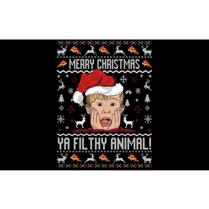 Merry Christmas Ya Filthy Animal Sweater Bumper Sticker