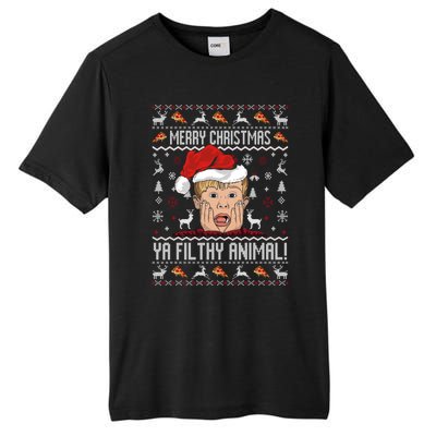 Merry Christmas Ya Filthy Animal Sweater Tall Fusion ChromaSoft Performance T-Shirt