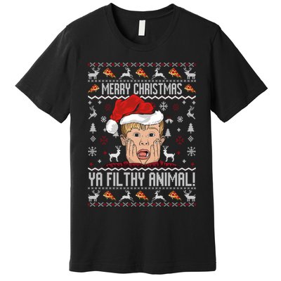 Merry Christmas Ya Filthy Animal Sweater Premium T-Shirt