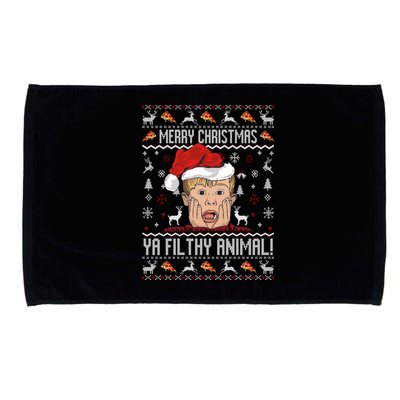 Merry Christmas Ya Filthy Animal Sweater Microfiber Hand Towel