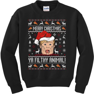 Merry Christmas Ya Filthy Animal Sweater Kids Sweatshirt