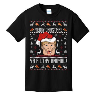 Merry Christmas Ya Filthy Animal Sweater Kids T-Shirt