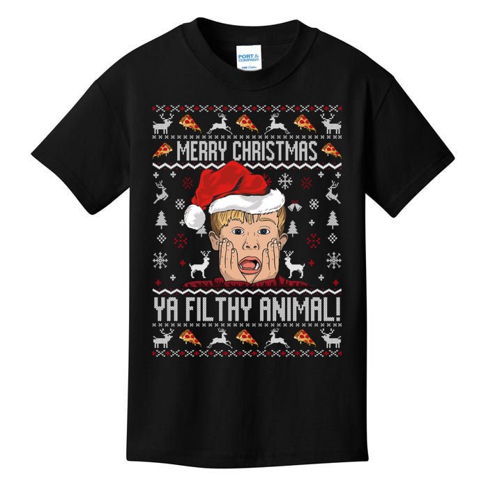 Merry Christmas Ya Filthy Animal Sweater Kids T-Shirt