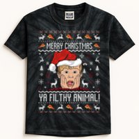 Merry Christmas Ya Filthy Animal Sweater Kids Tie-Dye T-Shirt