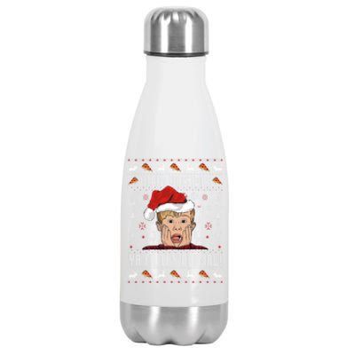 Merry Christmas Ya Filthy Animal Sweater Stainless Steel Insulated Water Bottle