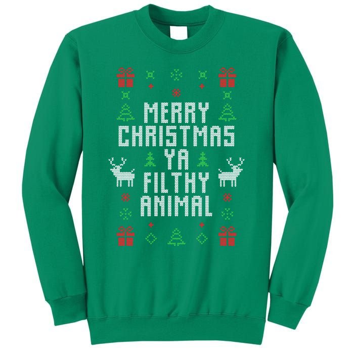 Merry Christmas Ya Filthy Animal Ugly Christmas Sweater Sweatshirt