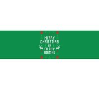 Merry Christmas Ya Filthy Animal Ugly Christmas Sweater Bumper Sticker